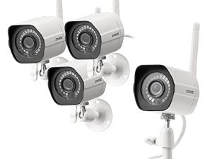 Zmodo Outdoor Security Cameras Wifi - 1080p Full HD Surveillance Cameras for Home Security with Night Vision