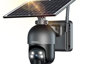 Xega 4G LTE Cellular Security Camera Outdoor Solar Camera Wireless