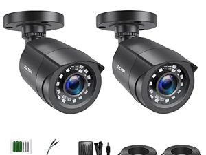 ZOSI 2 Pack 2MP 1080p HD-TVI Home Security Camera Outdoor Indoor 1920TVL