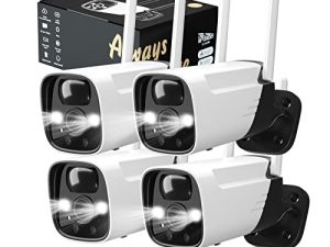 4 Pack 2K Security Cameras Wireless Outdoor