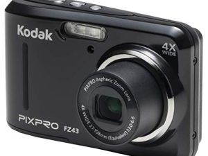 Kodak PIXPRO Friendly Zoom FZ43-BK 16MP Digital Camera with 4X Optical Zoom and 2.7" LCD Screen (Black)