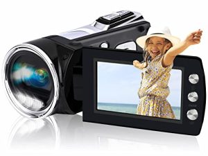 lovpo Digital Camera Camcorder FHD 2.7K 30FPS 24MP Video Camera Recorder 2.8" 270° Rotation Screen YouTube Vlogging Camera for Kids Teens Beginners Gift