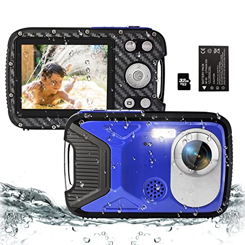 YEEIN 16FT Kids Waterproof Digital Camera 21 MP Underwater Camcorder with 32G Card and Rechargeable Battery YEEIN 16FT Kids Waterproof Digital Camera 21 MP Underwater Camcorder with 32G Card and Rechargeable Battery