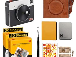 Kodak Mini Shot 3 Retro Accessory Gift Bundle 3x3 2-in-1 Instant Camera & Photo Printer