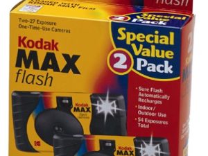 2 Kodak MAX 35mm Single Use Cameras with Flash