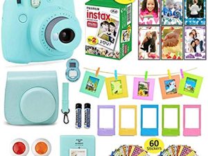 Fujifilm Instax Mini 9 Instant Camera + Shutter Compatible Carrying Case + Fuji Film Value Pack (20 Sheets) + Shutter Accessories Bundle