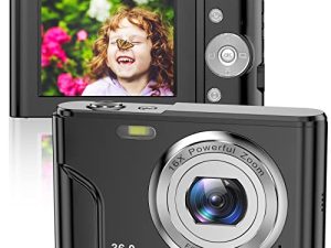 Digital Camera for Kids - 36MP Kids Camera 1080P FHD Kid Camera with 16X Digital Zoom