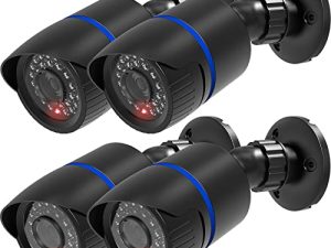 WALI Dummy Fake Simulated Surveillance Security CCTV Dome Camera Indoor Outdoor with One LED Light