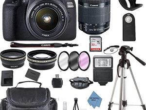 Ultimate Deals Canon EOS 2000D (Rebel T7) DSLR Camera w/Canon EF-S 18-55mm F/3.5-5.6 Zoom Lens + Case + 32GB Memory Card + TopKnotch Kit (Renewed)