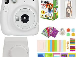 Fujifilm Instax Mini 11 Camera with Fujifilm Instant Mini Film (20 Sheets) Bundle with Deals Number One Accessories Including Carrying Case