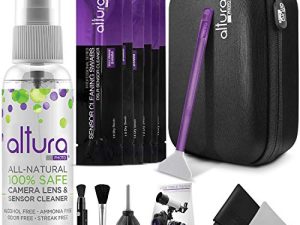 Altura Photo Professional Full Frame Sensor Cleaning Kit - Camera Cleaning Kit for FF DSLR & Mirrorless Cameras - w/Sensor Cleaning Swabs & Case