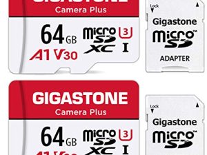 [Gigastone] 64GB 2-Pack Micro SD Card