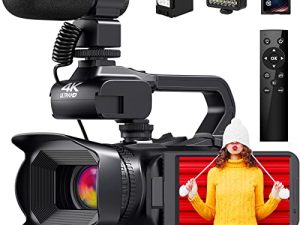 JLANDA 4K Video Camera Camcorder
