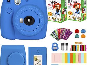 Fujifilm Instax Mini 9 Instant Camera + Fujifilm Instax Mini Film (40 Sheets) Bundle with Deals Number One Accessories Including Carrying Case