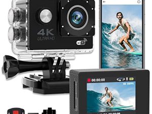 Adostob 4K30FPS Action Camera Ultra HD Underwater Cameras 98FT 30M Waterproof Camera with Remote Control & 32G SD Card Sports Cameras Support WiFi and 170 Degree Wide Angle