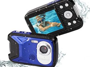 Waterproof Camera Underwater 1080P Full HD 17FT Underwater Cameras 21MP Point and Shoot Camera Waterproof Digital Camera Underwater Camera for Snorkeling (Blue)