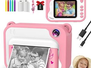 USHINING Instant Print Camera for Kids