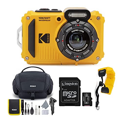 Kodak PIXPRO WPZ2 Rugged Waterproof 16MP Digital Camera with 4X Optical Zoom with Koah Nostrand Gadget Bag with Accessory Kit Kodak PIXPRO WPZ2 Rugged Waterproof 16MP Digital Camera with 4X Optical Zoom with Koah Nostrand Gadget Bag with Accessory Kit