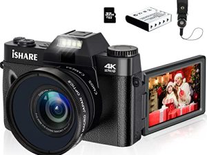 ISHARE 48MP Digital Camera Vlogging Camera