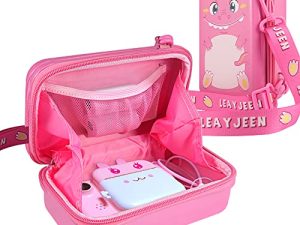 Leayjeen Kids Camera Case Compatible with Dragon Touch/MINIBEAR/VTech KidiZoom PrintCam and More Instant Print Camera for Kids，Kids Digital Camera，Kids Video Camera and Accessories(Case Only)