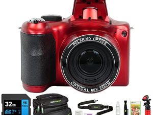 Polaroid IE6035-RED-STK-4 iE6035 18MP 60x Optical Zoom Digital Camera