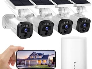 Solar Wireless Security Camera System Outdoor