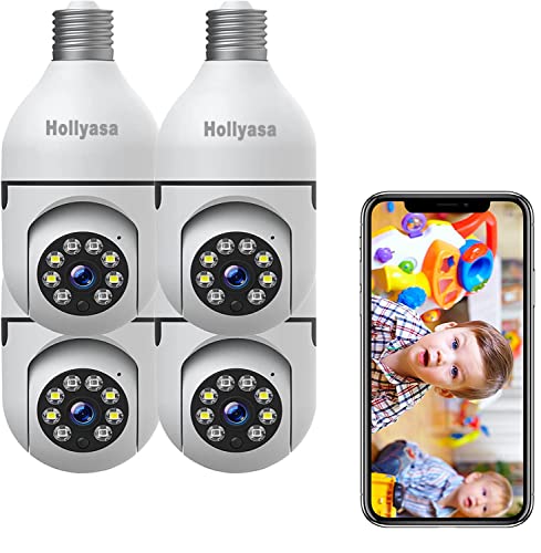 4 Pack Light Socket Security Camera 1080P Lightbulb Camera Outdoor Wireless WiFi 4 Pack Light Socket Security Camera 1080P Lightbulb Camera Outdoor Wireless WiFi