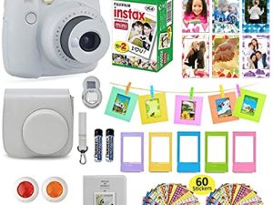 Fujifilm Instax Mini 9 Instant Camera + Shutter Compatible Carrying Case + Fuji Film Value Pack (20 Sheets) + Shutter Accessories Bundle