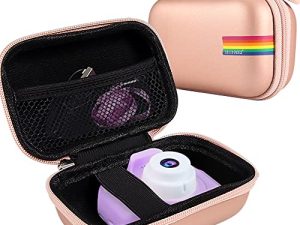 Leayjeen Kids Camera Case Compatible with Seckton/GKTZ/VATENIC/OZMI/PROGRACE/Nine Cube/Rindol/LC-dolida/Desuccus and More Digital Kid Camera Toy Gift (Case Only)